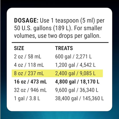 Fritz Complete – Concentrated Water Conditioner/Tap Water Dechlorinator, Instantly Detoxifies Chlorine, Chloramines, Heavy Metals, Ammonia, Nitrite/Nitrates, for Fresh and Saltwater (8 oz) - size: 8-Ounce