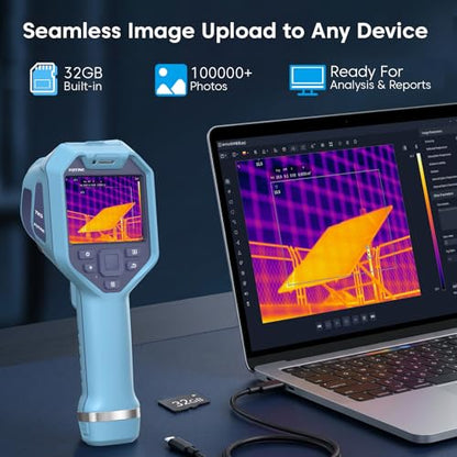 TK5 Thermal Imager, 320 x 240 True IR Resolution, 49° x 37° FOV, 5MP Visual Camera, Professional Thermal Camera for Building, Electrical, HVAC, Home Inspections, -4°F to 842°F, 3.5” Touchscreen