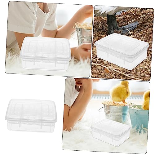 Plastic Reptile Egg Incubator Hatching Case for Tortoise and Lizard Eggs Easy to Clean and Manage Transparent Design for Observing Reptile Births Reusable Incubator Tray
