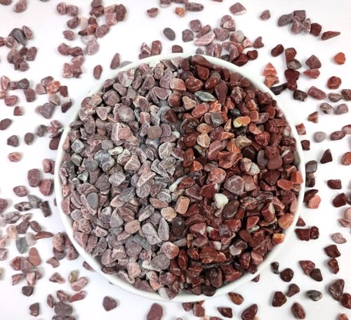 2LB Succulent and Cactus Gravel Pebbles, 1/5 Inch Polished Stones Red | Natural Decorative River Rocks for Vases Gardening Indoor and Outdoor Decorative Rocks - color: Red, size: 2 Pounds