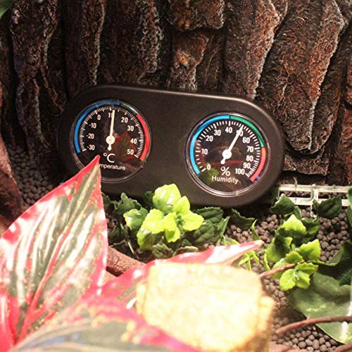 Hygrothermograph, Temperature Humidity Meter Round Shape Hygrometer Thermometer Reptile Mini for Hydrometer Humidity Reptile for Reptile
