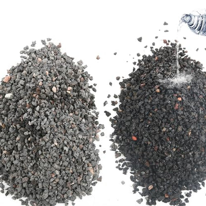 10LB Black Lava Rocks for Plant Gravel Pebbles for Bonsai Succulent Potting Soil, Top Dressing and Terrarium Plants