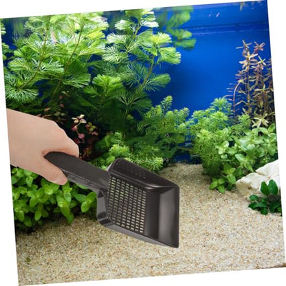 GALPADA 2pcs Aquarium Gravel Scoop for Fish Tank Sand Cleaning Versatile Sand Removal Tool for and Reptile Habitat Lightweight and User-Friendly Design