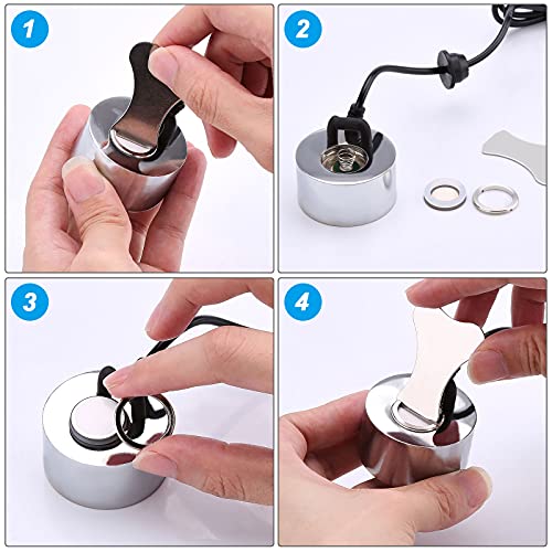 FITNATE 350ml/H Mist Maker, Stainless Steel Mist Maker Fogger for Water Fountain Pond Rockery, with Removable Splash Guard, Atomized Disc and Changing Tools | for Halloween and other decorations, Easy, Simple to Use