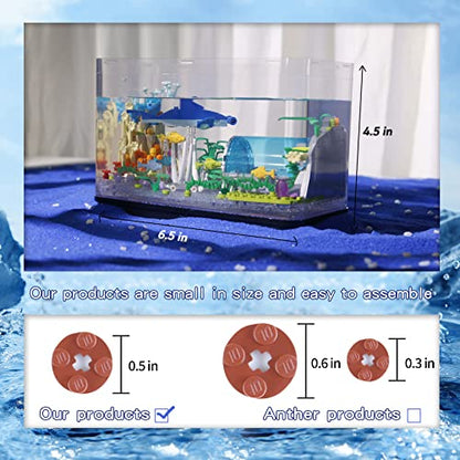 Bibilock Fish Tank Building Blocks Toy Sets,Creative Ideals Aquarium Building Blocks(Can add Water and Charge Light Effects), Best Choice for 6+ Boys, Girls or Adults - style: 517PCS