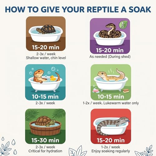 CTWPets Reptile Electrolyte Soak, Bearded Dragon Bath with Vitamins, 8 oz | Vitamin and electrolyte bath concentrate for leopard geckos, tortoises and snakes; 8 oz makes 100+ reptile soaks - size: 8 Fl Oz (Pack of 1)