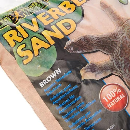Exo Terra Riverbed Sand, 10-Pounds | Real Riverbed Sand with No Added Dyes or Chemicals - size: 10-Pound