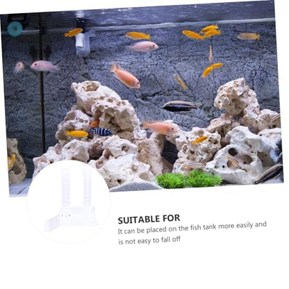 Acrylic Turtle Basking Platform with Climbing Ramp Durable Aquarium Decoration for Freshwater Tanks Hideaway and Resting Spot for Small Reptiles and Frogs