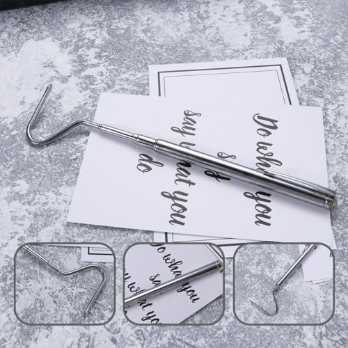 DOITOOL 2pcs Stainless Steel Snake Catching Hooks 71cm Retractable Reptile Handling Tools for Safe Snake Removal and Capture