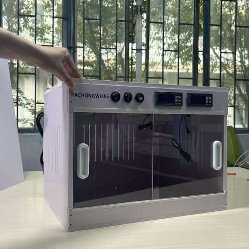 40 * 30CM PVC Reptile Breeding Cage with Heating Lamp Smart Lizard Reptile Enclosure Snake Breeding System Rack with Thermostat Automatic Temperature Control Digital Thermostat Reptile Cabinet - size: 40*30*30CM / 15.7*11.8*11.8 IN