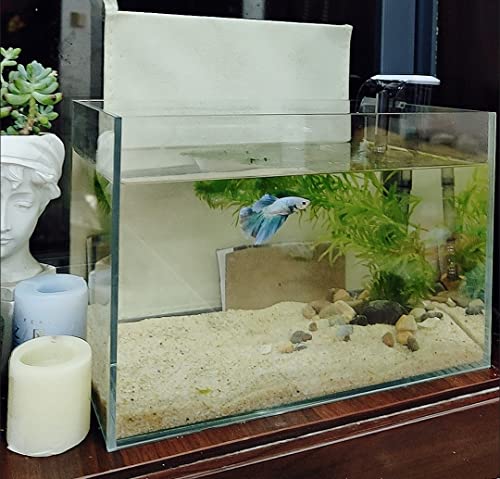 AWXZOM Small Nano Tall Rimless Tank, Glass Fish Tank, Betta Fish Tank, Aquarium (2.85 Gal, 11.8x6.7x7.8 inch) - size: 2.85 Gallon 11.8x6.7x7.8inch/30x17x20cm