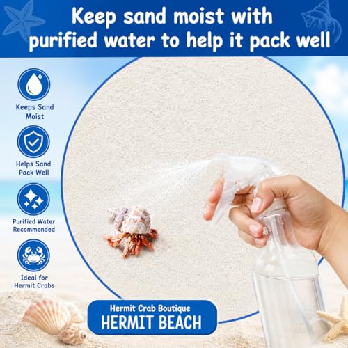 5 lbs. Hermit Crab Sand Substrate, All Natural Premium White Sand Mixture, for Hermit Crab Tanks