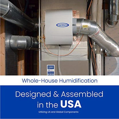 AprilAire 400M 17-gal. Whole-House Evaporative Humidifier with Manual Control for up to 5,000 sq. ft. + AprilAire Model 5843 Humidifier Installation Kit - style: Humidifier + Install Kit