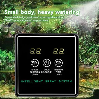 Reptile Fogger Automatic Timing Humidifier 360 Degree Adjustable Misting Nozzles for Terrarium, Suitable for Reptile Owners
