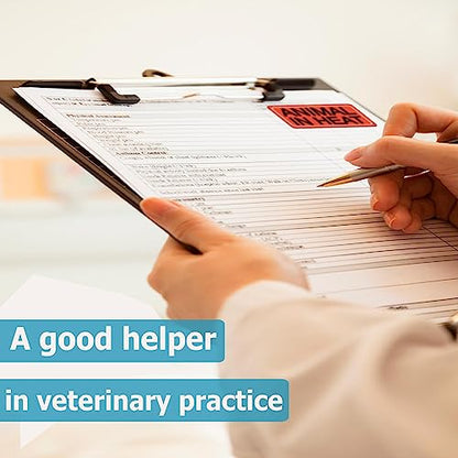 500 Pcs Animal in Heat Veterinary Practice Stickers 1x 2 Inch | Medication Instruction Labels for Animal Hospital Clinic Pharmacies Shelters Breeders Pet Care or Party Rave