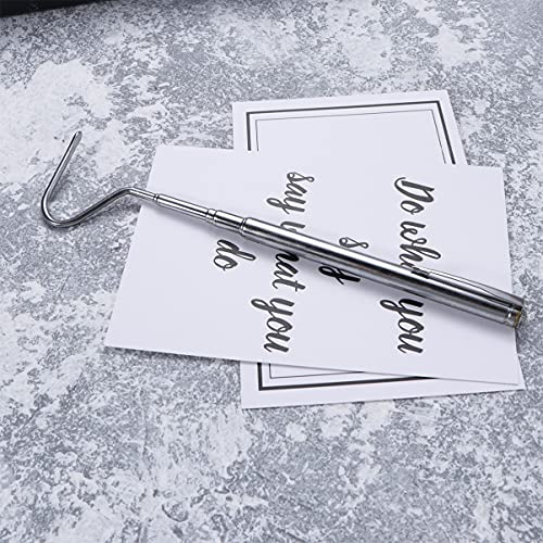 BESPORTBLE Retractable Stainless Steel Snake Hook Tool for Safe Handling of Reptiles Telescoping Design for Snake Enthusiasts and Reptile Care