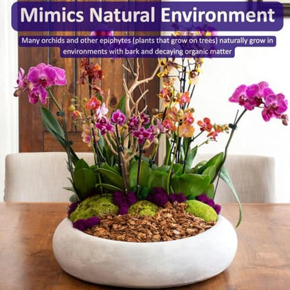 SuperMoss (23108) Orchid Potting Bark, 100% Natural White Fir Bark, 1/4", 2qt - size: 80.75 Cu. In., style: 1/4"