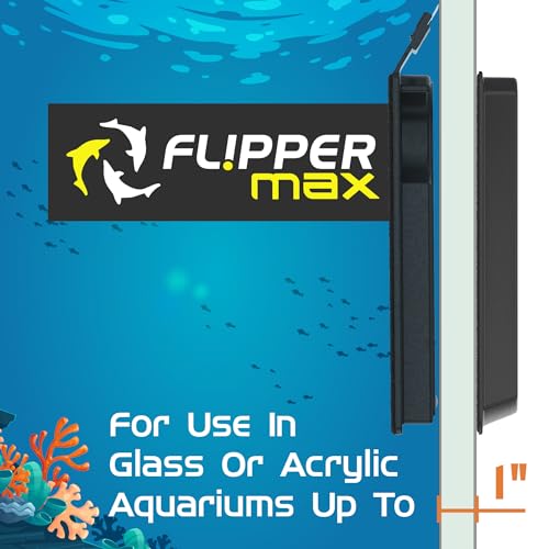 - Flipper Max Aquarium Algae Magnet Cleaner (for Glass or Acrylic Tanks 5/8-1-Inch) … - size: Max