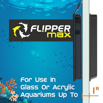 - Flipper Max Aquarium Algae Magnet Cleaner (for Glass or Acrylic Tanks 5/8-1-Inch) … - size: Max