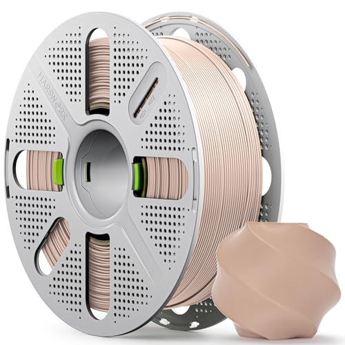 PLA Basic, Pre-Dried Filament with Quick-Swap Reusable Spool 1kg (2.2lbs), 1.75mm 3D Printing Filament, Compatible with Bambu Lab 3D Printers – Beige - color: Beige With Spool, size: With Spool