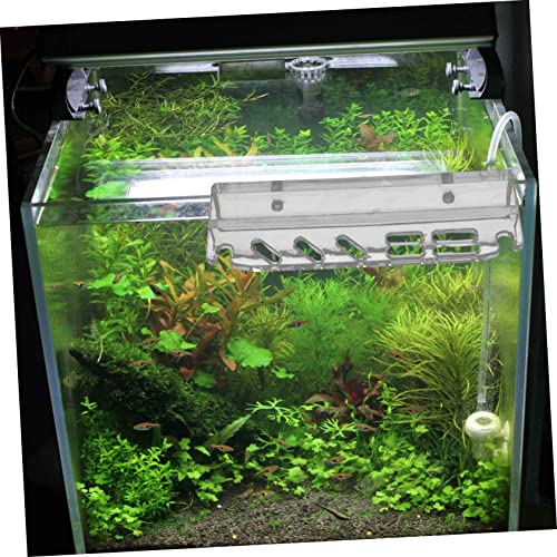 BESPORTBLE Aquarium Tool Holder Stand Slots Organizer Acrylic Easy Install Fish Tank Cleaning Tool Rack