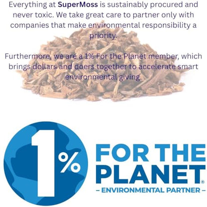 SuperMoss (23107) Orchid Potting Bark, 100% Natural White Fir Bark, 1/4", 1,560 Cu. in. - size: 1,560 Cu. In., style: 1/4"