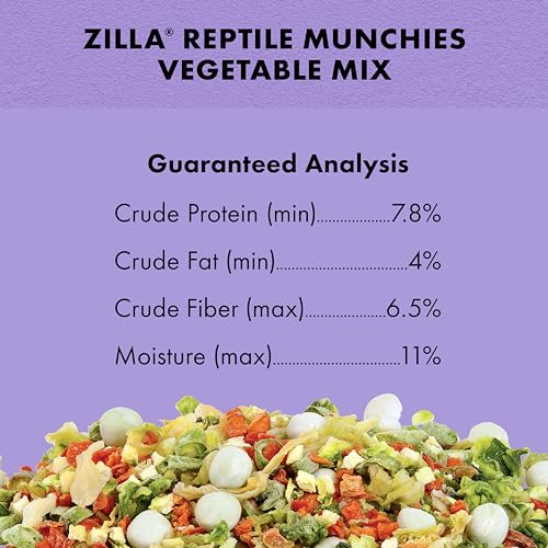 Zilla Reptile Food Munchies Vegetable Mix, 4-Ounce