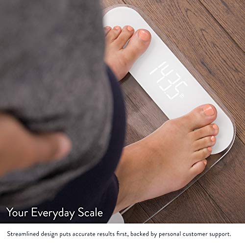 Greater Goods Digital Weight Bathroom Scale, Shine-Through Display, Accurate Glass Scale, Non-Slip and Scratch Resistant, Body Weight (Clear) - style: Basic - Clear