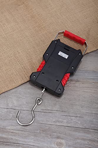 Klau Portable Rechargeable Fish Scale Luggage Scales 50 kg / 100 lb | Heavy Duty, Waterproof, Measuring Tape, Home Farm Hunting Outdoor