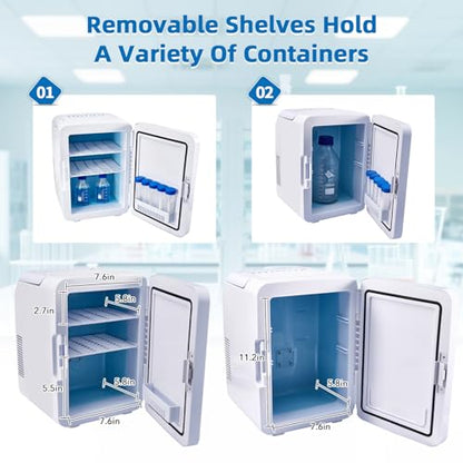 10L Lab Incubator, 35-148℉ Thermostatic Cabinet Incubator, 110V | for Laboratory General Purpose, Petri Dishes, Egg Incubation, 12V/110V