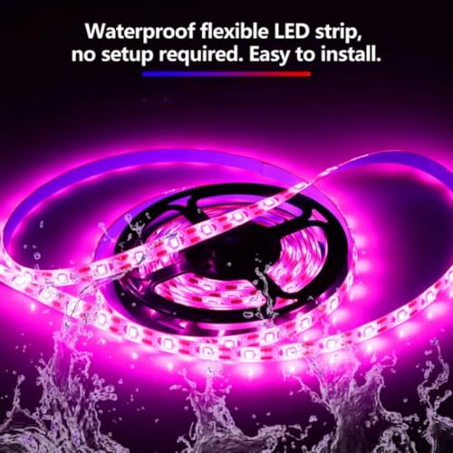 LED Grow Light Strips,Waterproof Full Spectrum Plant Grow Light, USB 16ft 300LEDs, Flexible Growing Lamp for Indoor Plants Succulents Hydroponics Greenhouse Gardening - size: 5M