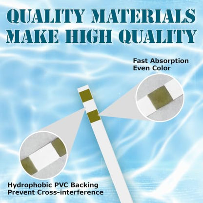 Water Hardness Test Kit & Hard Water Test Strips for Softener | Double Check Strips, Hardness Tester for Home, Drinking, Aquarium, Pool, Well, Tap and All Water Sources, 0-425 ppm/0-25 gpg