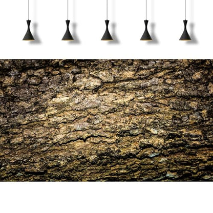 Tree Bark Texture Reptile Tank Background Old Wood Texture Aquarium Background Aged Rough Natural Wooden Bark Terrarium Background Wooden Textured Aquarium Fish Tank Background Wallpaper 24x12in - color: Brown_Black, size: 24(W)x12(H)inches/ 60(W)*30cm(H)