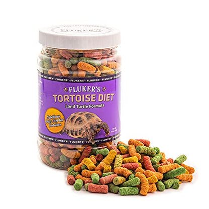 Fluker's Tortoise Diet, Large Pellet Food - Land Turtle Formula, 10oz - size: 10 Ounce (Pack of 1)