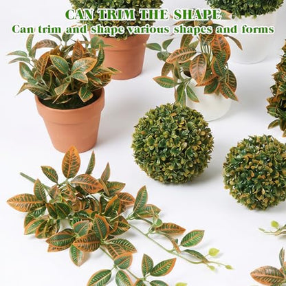 2 Pcs Reptile Plants Amphibian Habitat Decor Artificial Hanging Plants with Suction Cups Artificial Leaves for Terrarium Decor for Frogs Lizards Snake Bearded Dragons Geckos