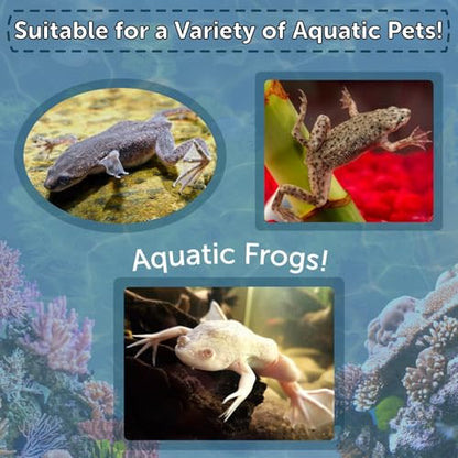 Calcium Blocks Included in Aquatic Frog 4mm Sinking 40% Protein Nuggets. Ideal for All Frogs and Bottom Tropical Fish…10oz Jar - size: 10 Ounce (Pack of 1)