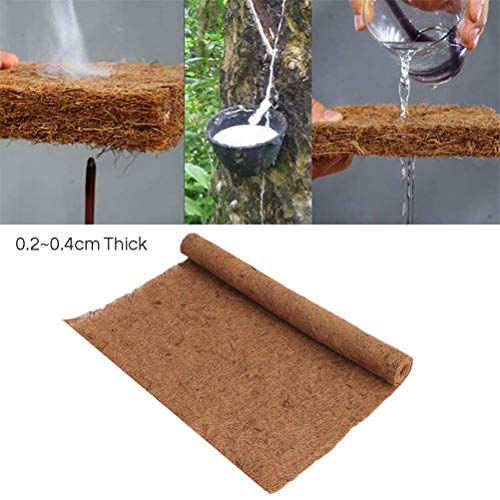 Coconut Fiber Terrarium Mat Absorbent Reptile Carpet for Turtles Lizards with Washable Substrate (Brown)