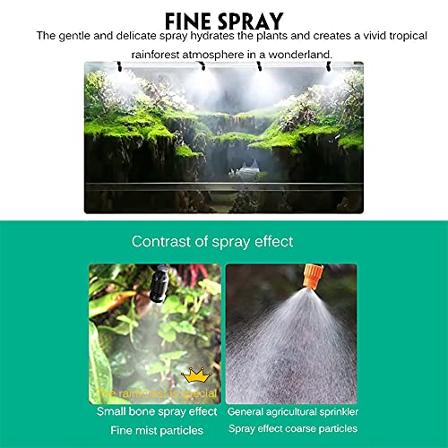 Intelligent Reptile Terrariums Fogger Water Humidifier Timer Automatic Watering Indoor Mist Spray System Kits Sprinkler