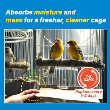 T TORTO9 Kraft Bird Cage Liners 11 x 17 Inch, 120 Sheets, Absorbent Paper Tray Liners for Large Bird Cages, Pre-Cut Disposable Cage Bottom Liners - size: 11 x 17 in kraft
