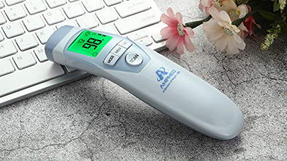 Medical No Touch Forehead Thermometer for Adults and Kids | Baby Thermometer, Fever Alarm, 1 Second Fast Reading, Memory Recall - color: Blue