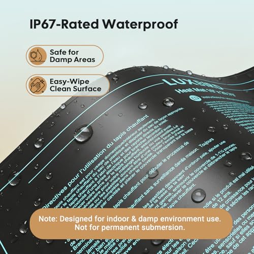 LUXBIRD 2026 Upgraded Seedling Heat Mat, 6 Pack 10"x20.75" UL & MET Certified Warm Hydroponic Heating Pad for Hydroponic Germination, Indoor Gardening & Greenhouse - size: 6 Pack-2026 Upgraded