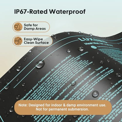 LUXBIRD 2026 Upgraded Seedling Heat Mat, 6 Pack 10"x20.75" UL & MET Certified Warm Hydroponic Heating Pad for Hydroponic Germination, Indoor Gardening & Greenhouse - size: 6 Pack-2026 Upgraded
