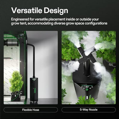 VIVOSUN AeroStream H19 Intelligent Environmental 19L Humidifier with Temp & Humidity Probe, Top Control Panel, Smart Remote Control, Designed Specifically for Use with Grow Tents | VPD Control, Smart Auto Humidity Adjustment, 19L Large Capacity, Grow Syst
