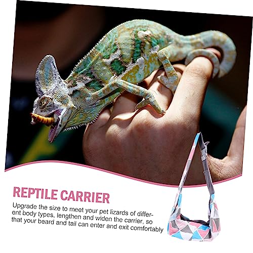 1Pc Adjustable Bearded Dragon Carrier Sling Reptile Carrier for Travel Lizard Sling for Bearded Dragons and Other Reptiles Portable Pet Transport Solution