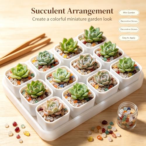 Rocks for Plants Indoor,Aquarium Gravel(Agate) | 0.44lb Agate Aquarium Gravel Rocks ,Crystal Chips Stone Crushed Quartz for Crafts, Vases Filler, Succulent Plants - color: Agate