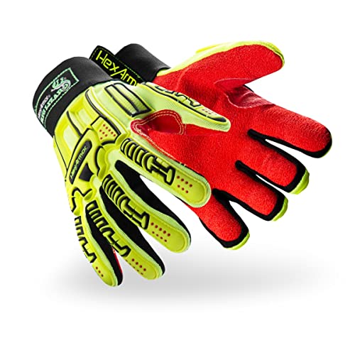 HexArmor Rig Lizard 2025X Work Safety Gloves | A6 Cut, Impact, Contact Heat and Puncture Resistant | XX-Large - color: Rig Lizard Series 2025x, size: 2X-Large (Pack of 1)