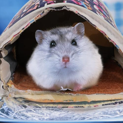 LIOOBO Portable Hamster Carrier Bag Straps Breathable Travel Pouch for Small Animals