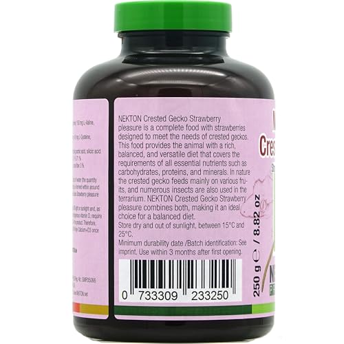 Nekton Crested Gecko Strawberry Pleasure Complete Diet 250g / 8.82oz - size: 8.82 Ounce (Pack of 1)