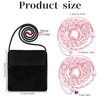 2 Pcs Sugar Glider Pouch Sugar Glider Bonding Pouch and 2 Hamster Leash Small Animal Economy Carrying Bonding Pouches Soft Hamster Bag Guinea Pig Carrier for Rat Reptile Other Small Pets