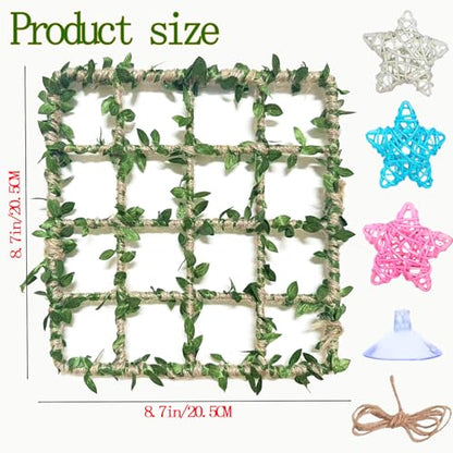 Hermit Crab Climbing Toys Set，Hermit Crab Habitat Tank Accessories,Also for Small Lizard Chameleon Leopard Gecko Reptile
